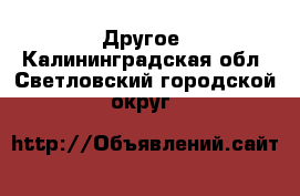  Другое. Калининградская обл.,Светловский городской округ 